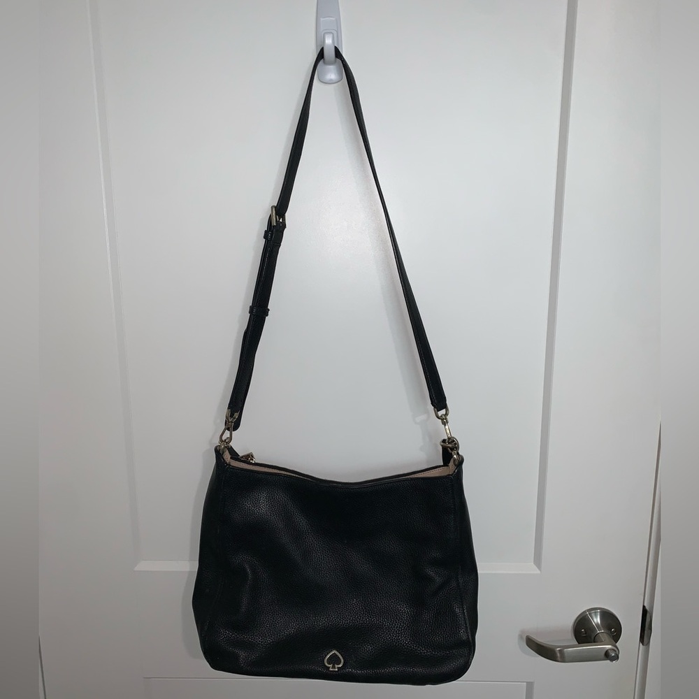Kate Spade Black Textured Shoulder Bag with receipt
